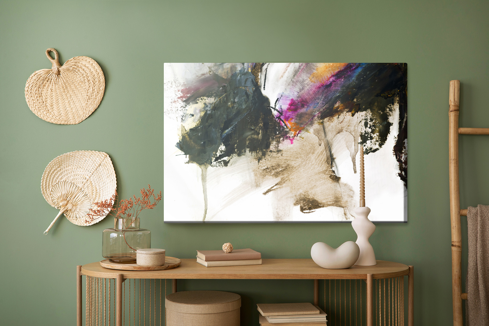 Obraz na płótnie Abstrakcja Barwny przełom - obrazek 8