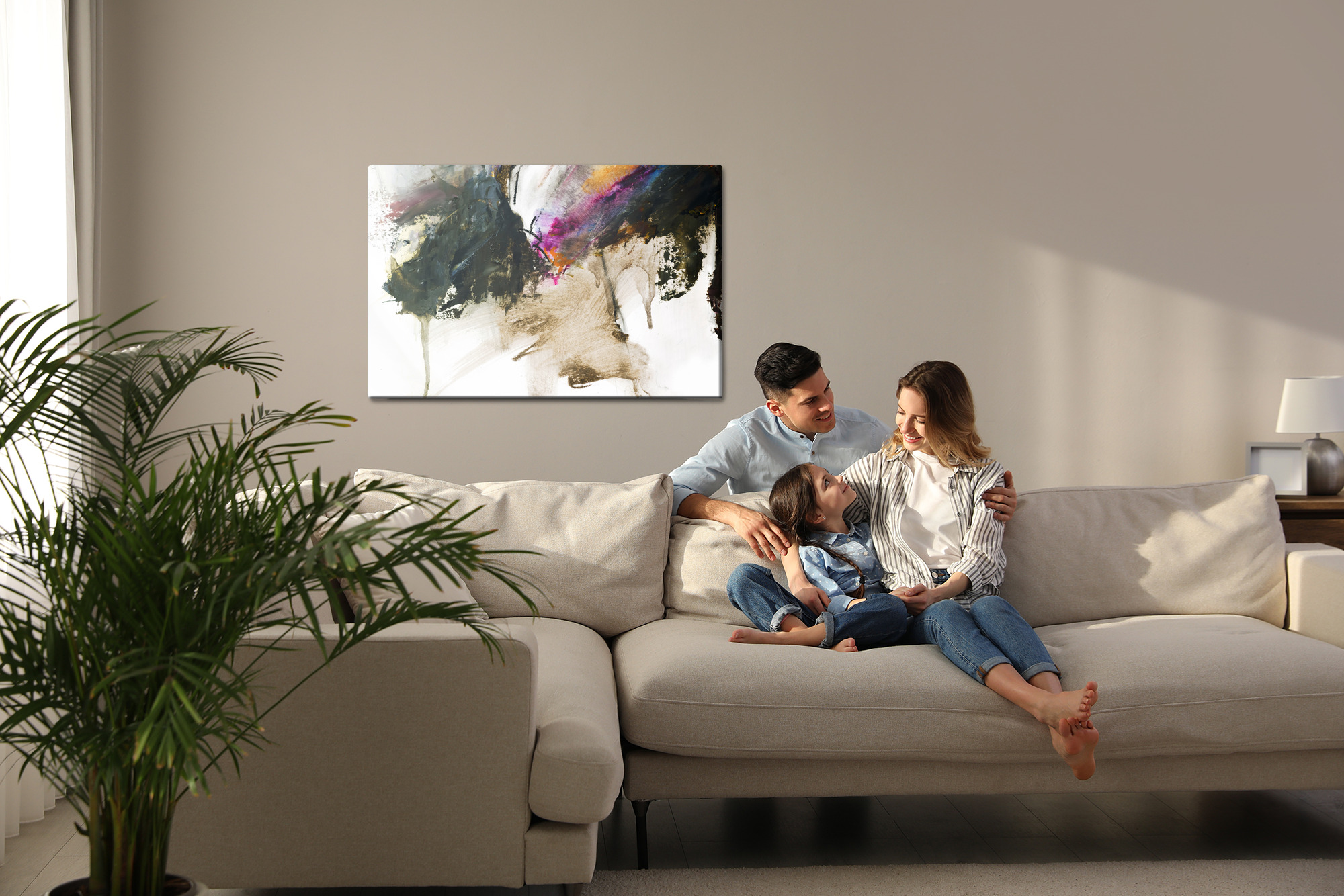 Obraz na płótnie Abstrakcja Barwny przełom - obrazek 10