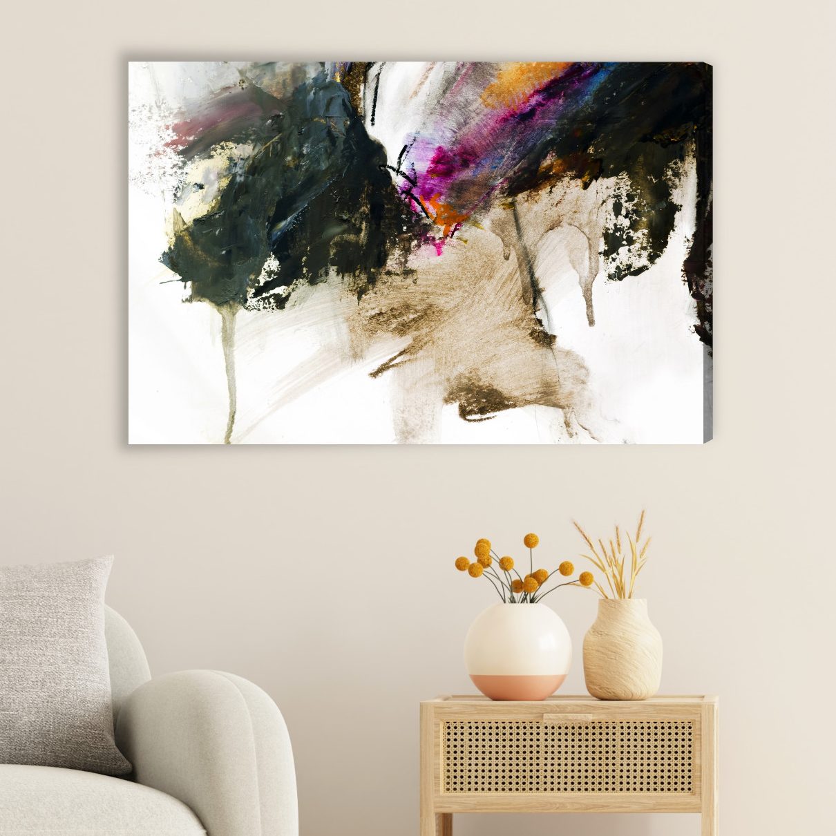 Obraz na płótnie Abstrakcja Barwny przełom