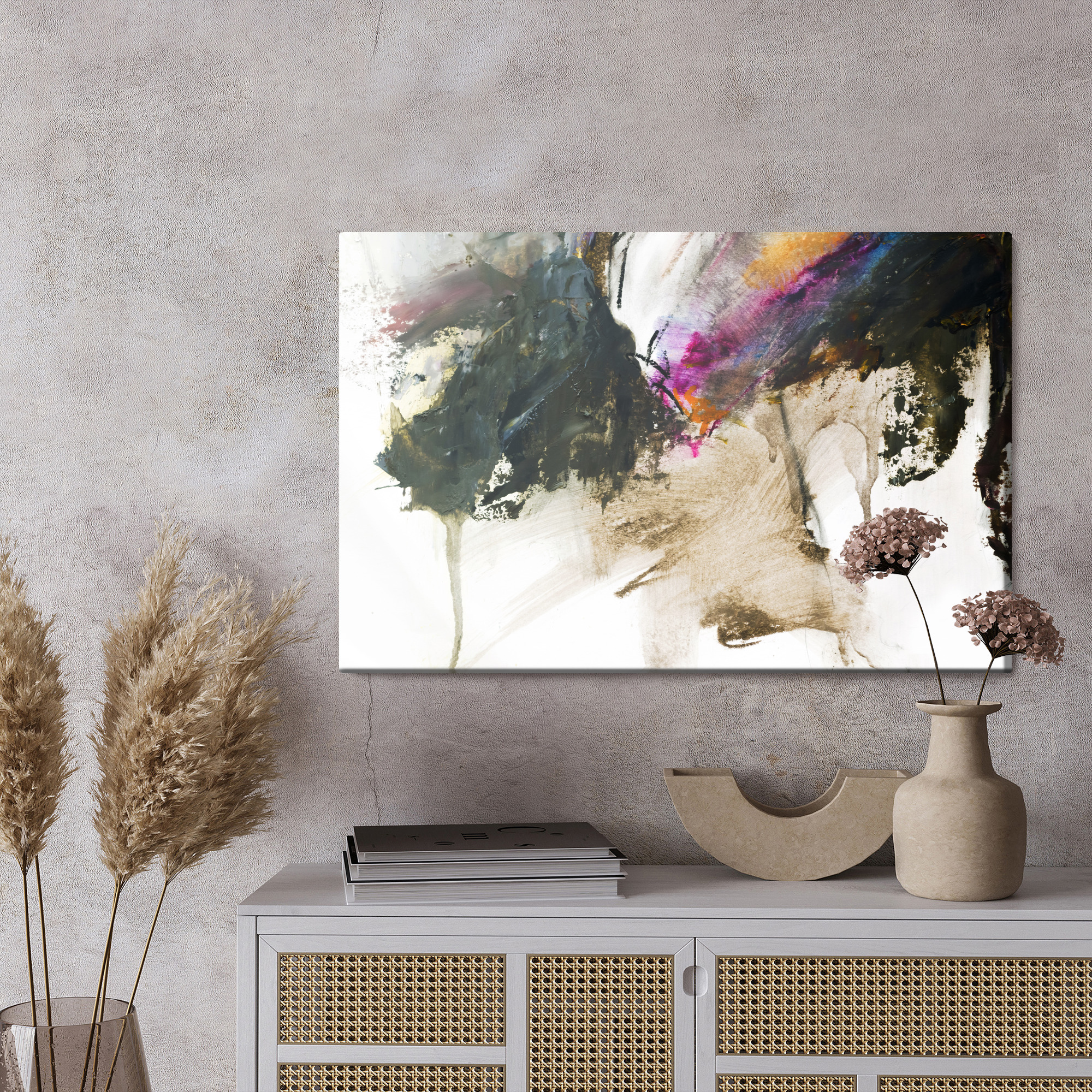 Obraz na płótnie Abstrakcja Barwny przełom - obrazek 6