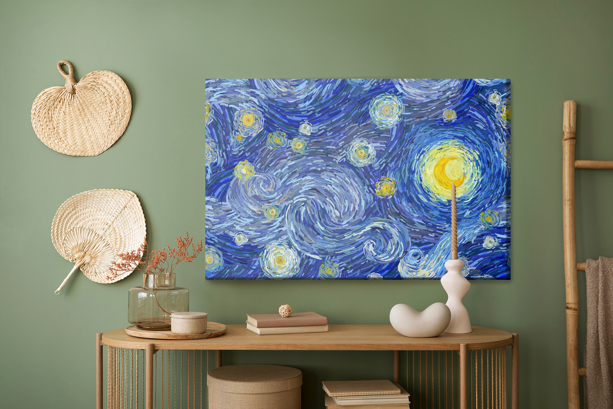 Canvas print in Van Gogh style Starry Night - Image 5