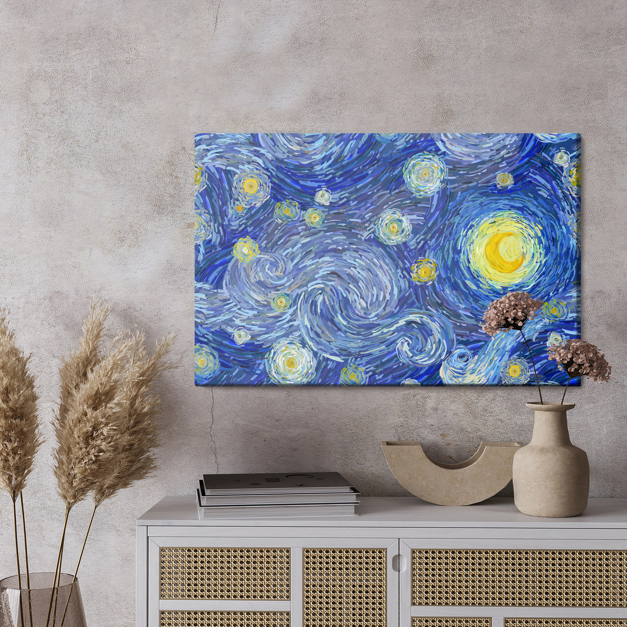 Canvas print in Van Gogh style Starry Night - Image 3