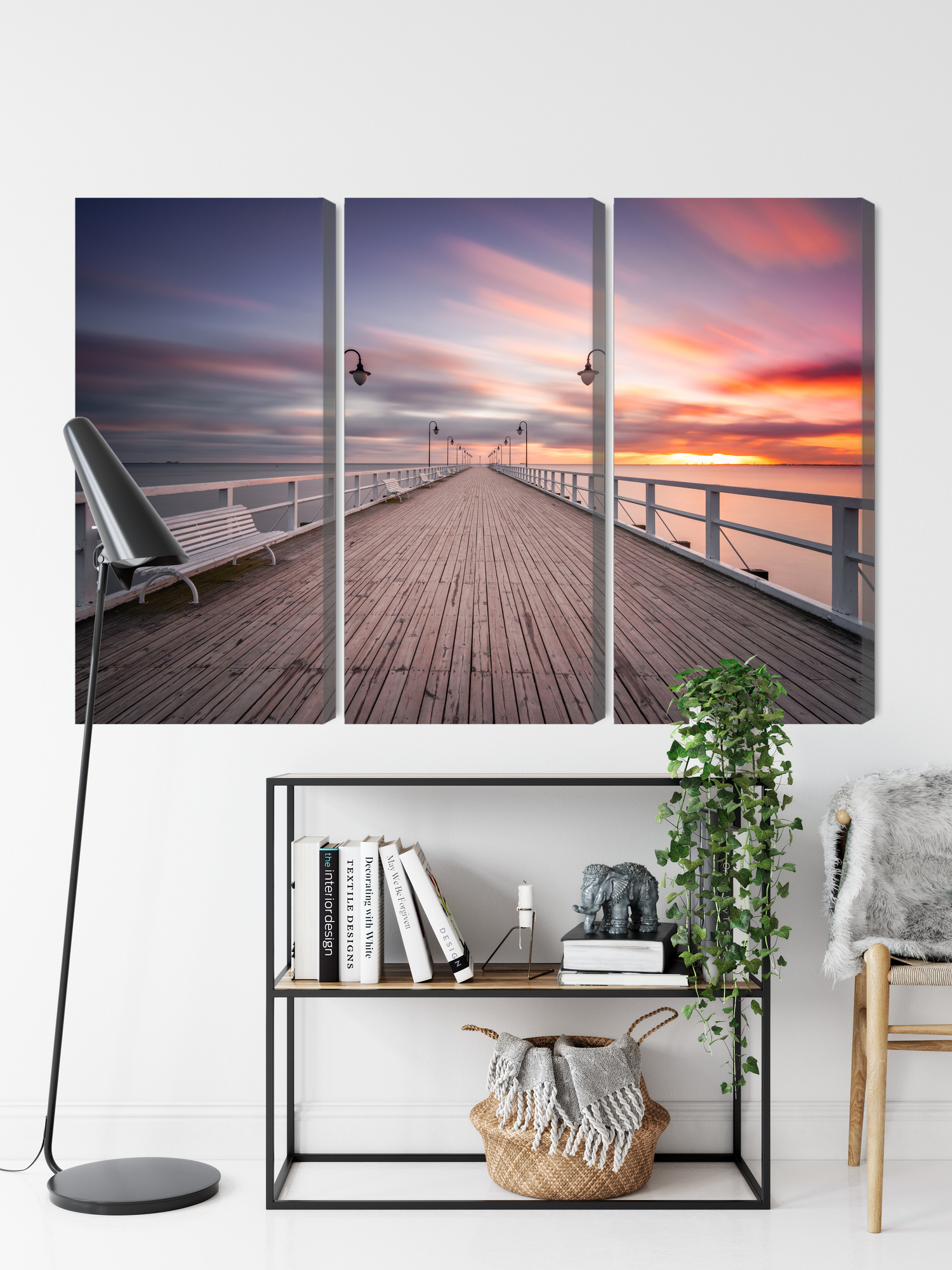Triptych Orlowo Pier in Gdynia, canvas print - Image 8