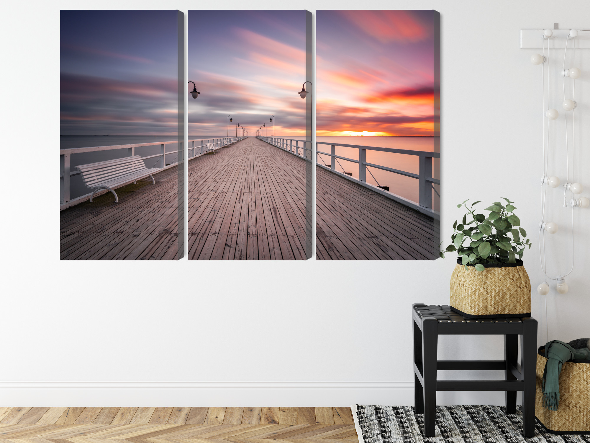 Triptych Orlowo Pier in Gdynia, canvas print - Image 7