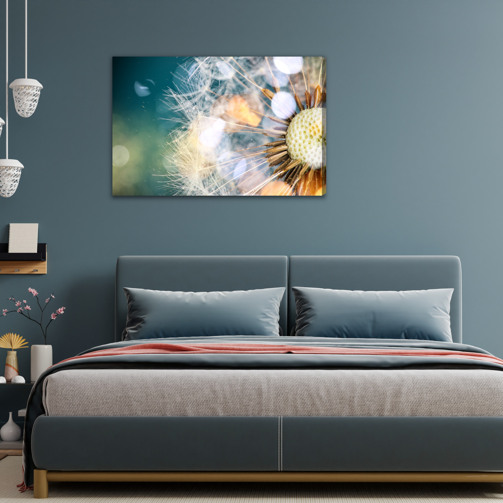 Dandelion in Soft Light. Canvas Print - Image 3