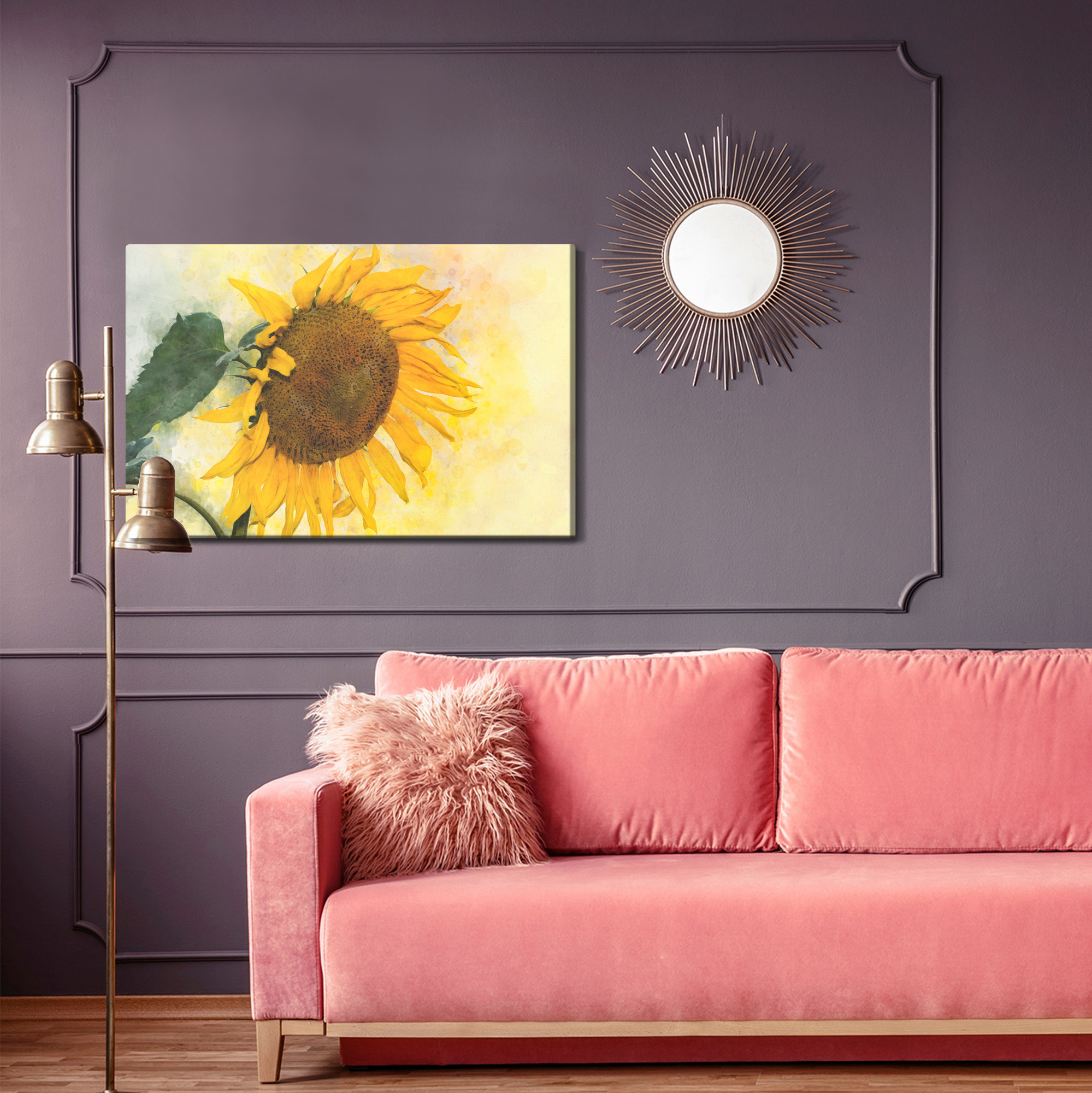 Leinwandbild Sonnenblume voller Wärme – Bild 4
