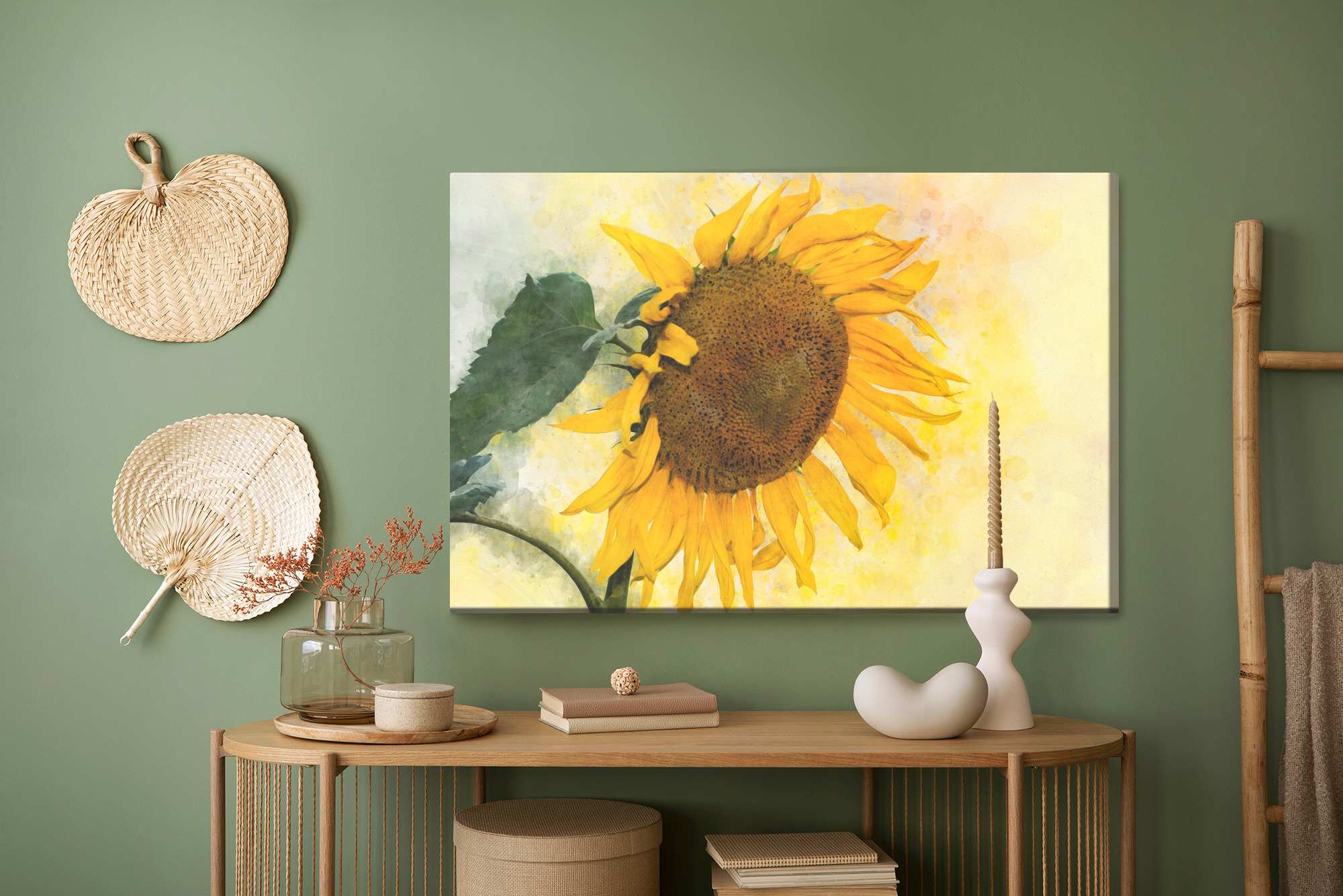 Leinwandbild Sonnenblume voller Wärme – Bild 5