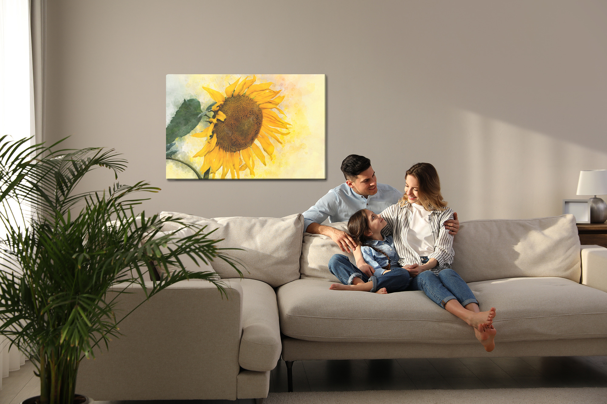 Leinwandbild Sonnenblume voller Wärme – Bild 7