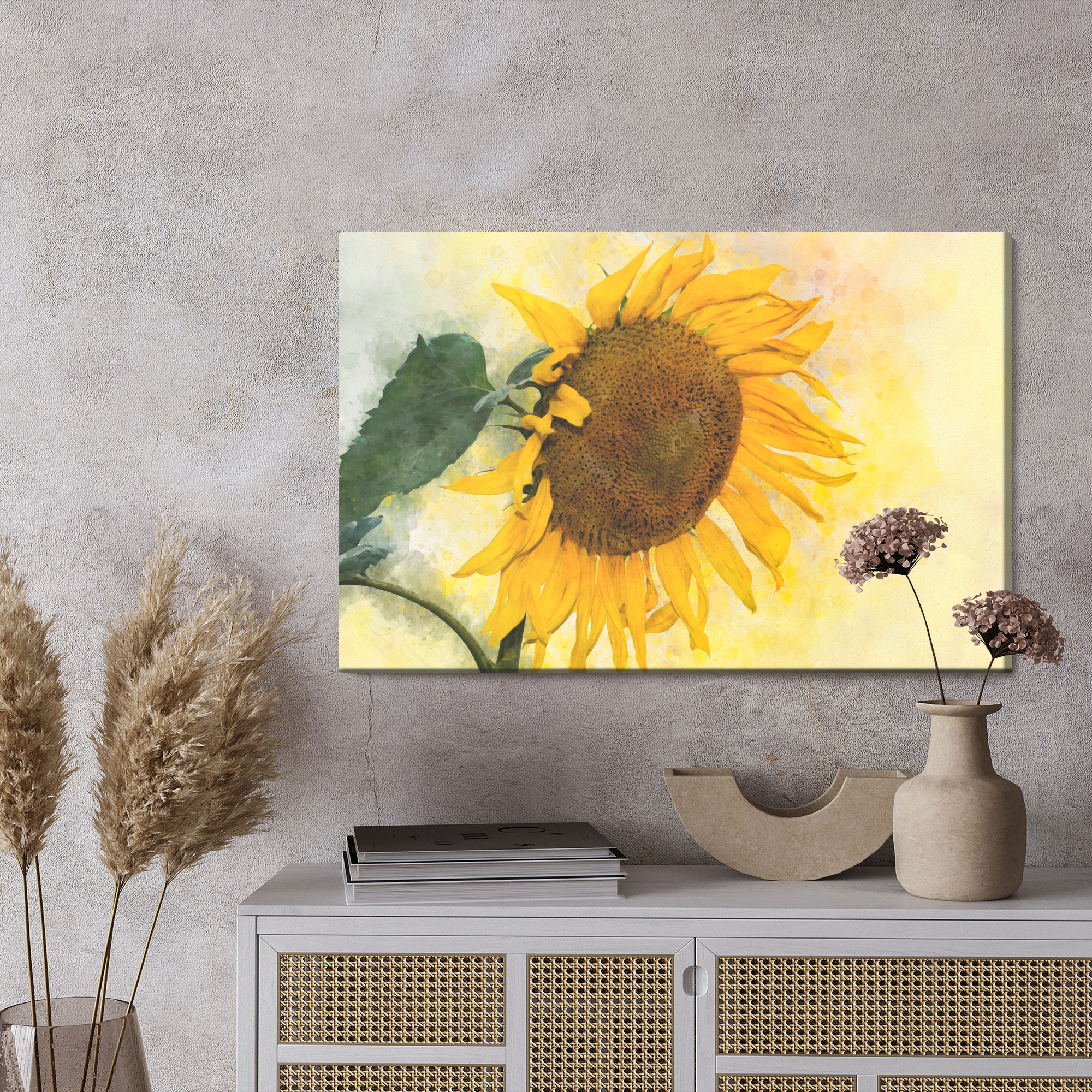 Leinwandbild Sonnenblume voller Wärme – Bild 3