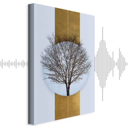 Canvas Print Tree in a Geometric Composition