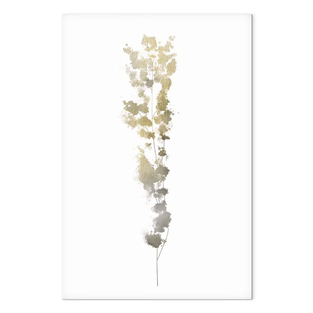 Canvas Print Subtle Branch in Beige Tones - Image 2