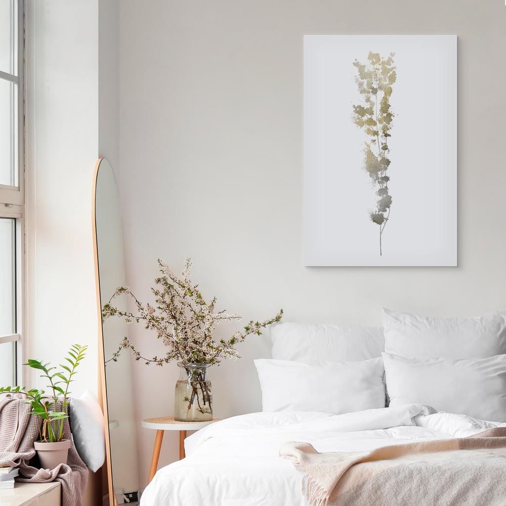 Canvas Print Subtle Branch in Beige Tones - Image 4