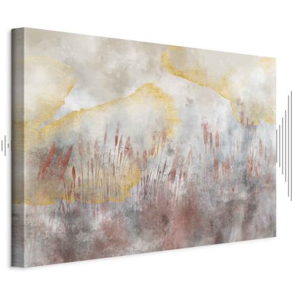 Canvas Print Abstract Meadow in a Pastel Haze