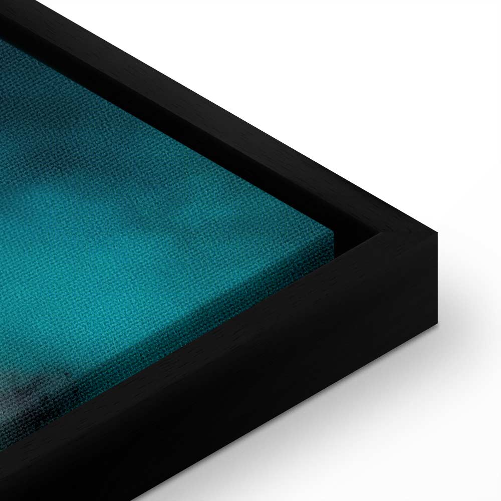 Canvas Print Abstract Wave in Turquoise and Copper - Image 19