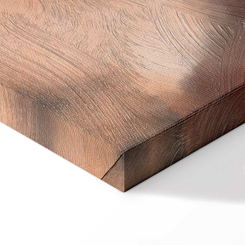 Canvas Print Abstract Wave in Turquoise and Copper - Image 10