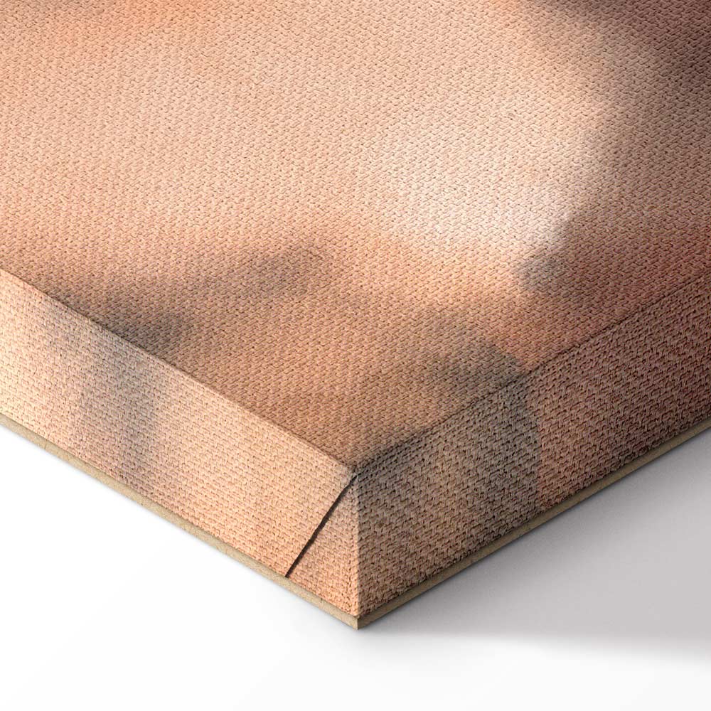 Canvas Print Abstract Wave in Turquoise and Copper - Image 6