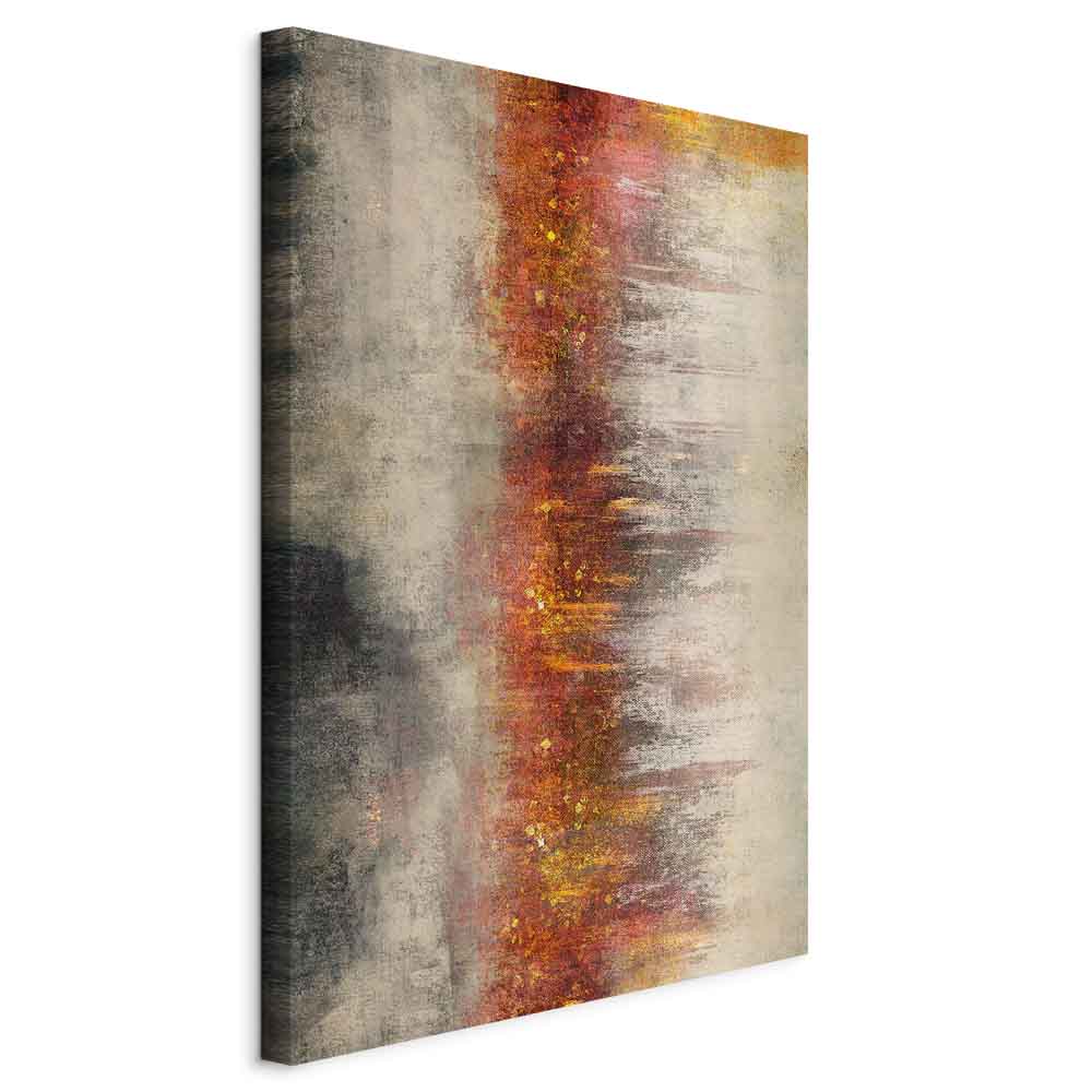 Canvas Print Abstract in Gold and Burgundy - Image 11