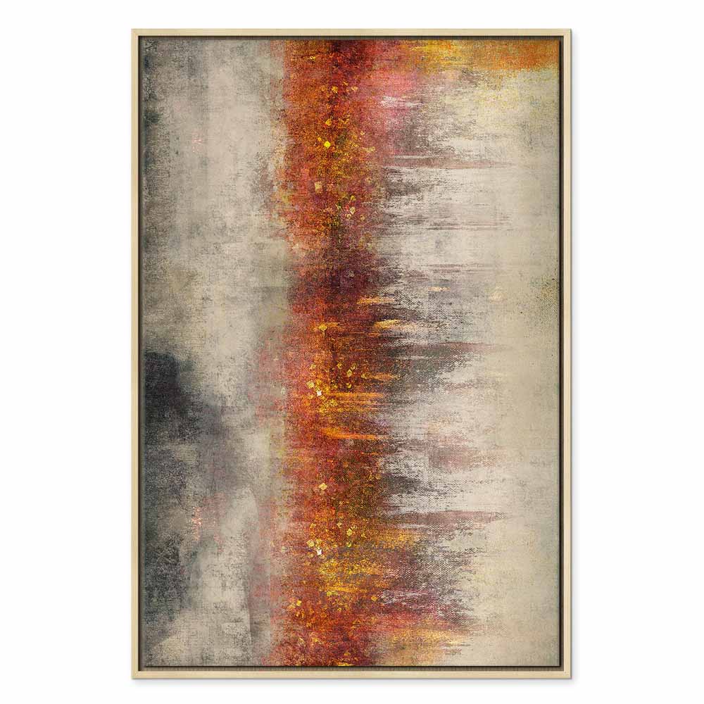 Canvas Print Abstract in Gold and Burgundy - Image 21