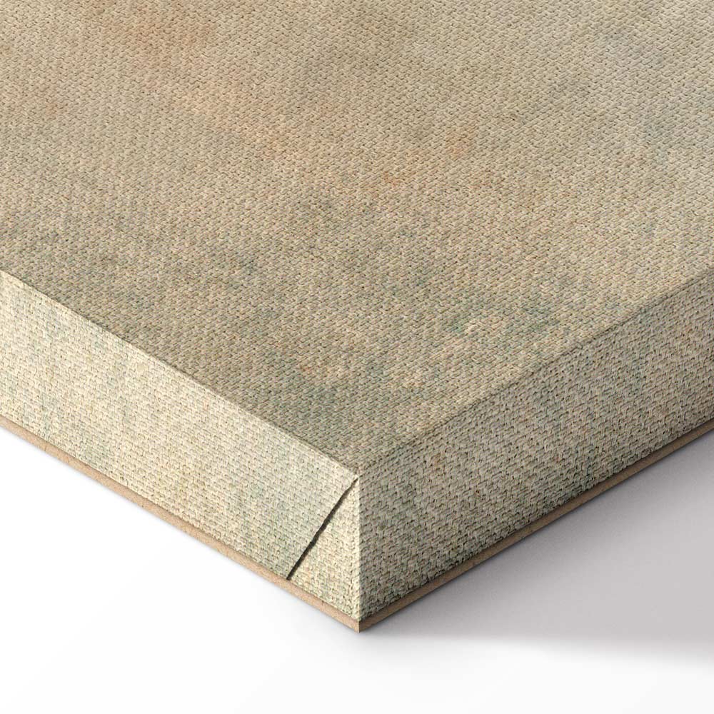 Canvas Print Abstract in Gold and Burgundy - Image 6