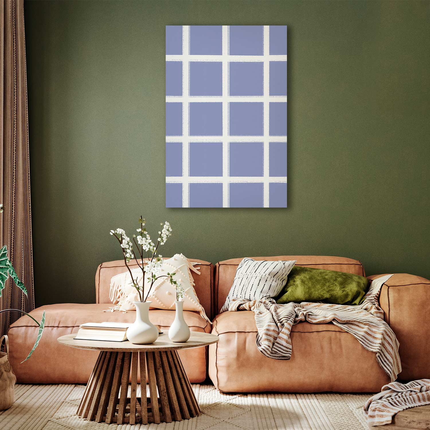 Canvas Print Lilac Geometry for the Wall - Image 3