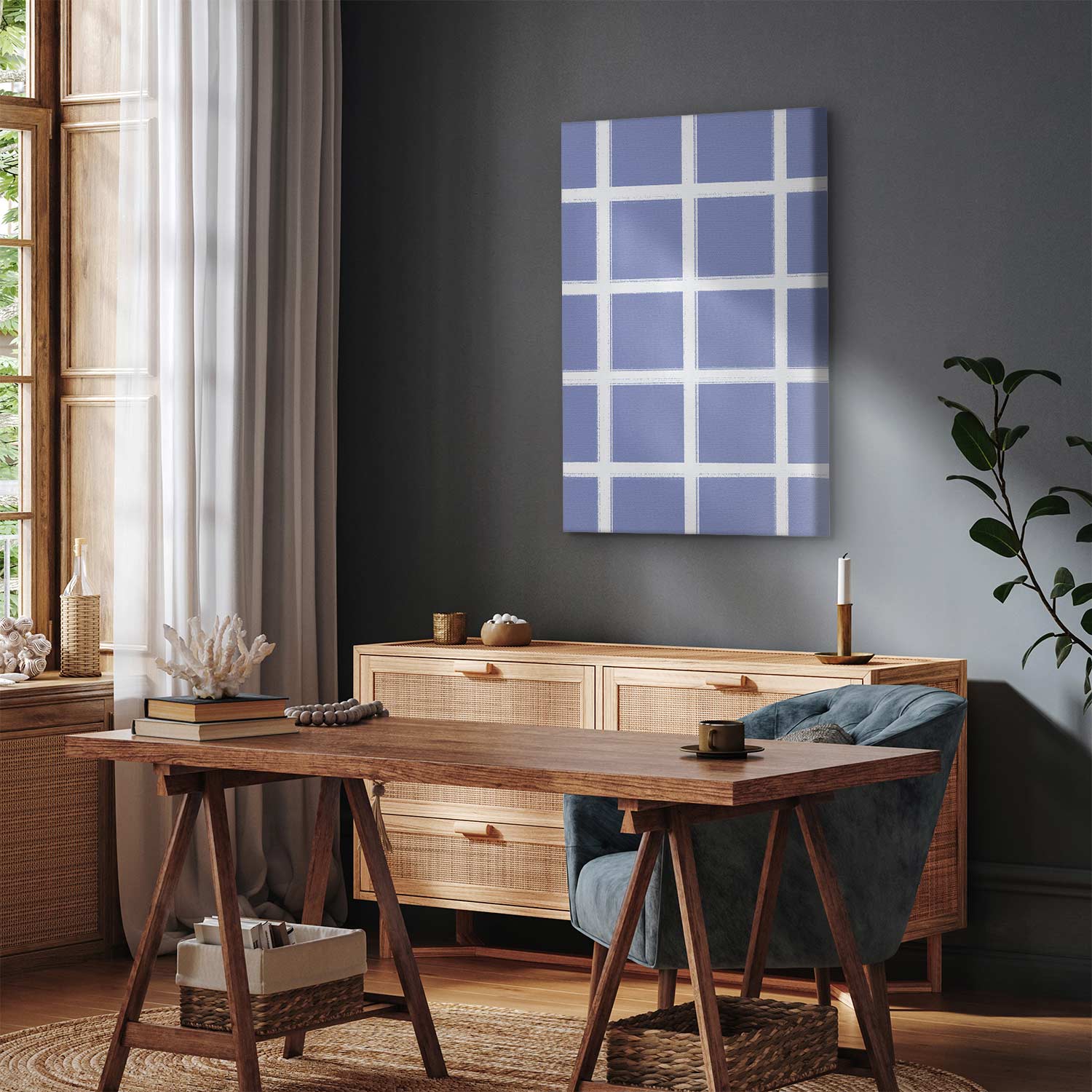 Canvas Print Lilac Geometry for the Wall - Image 5