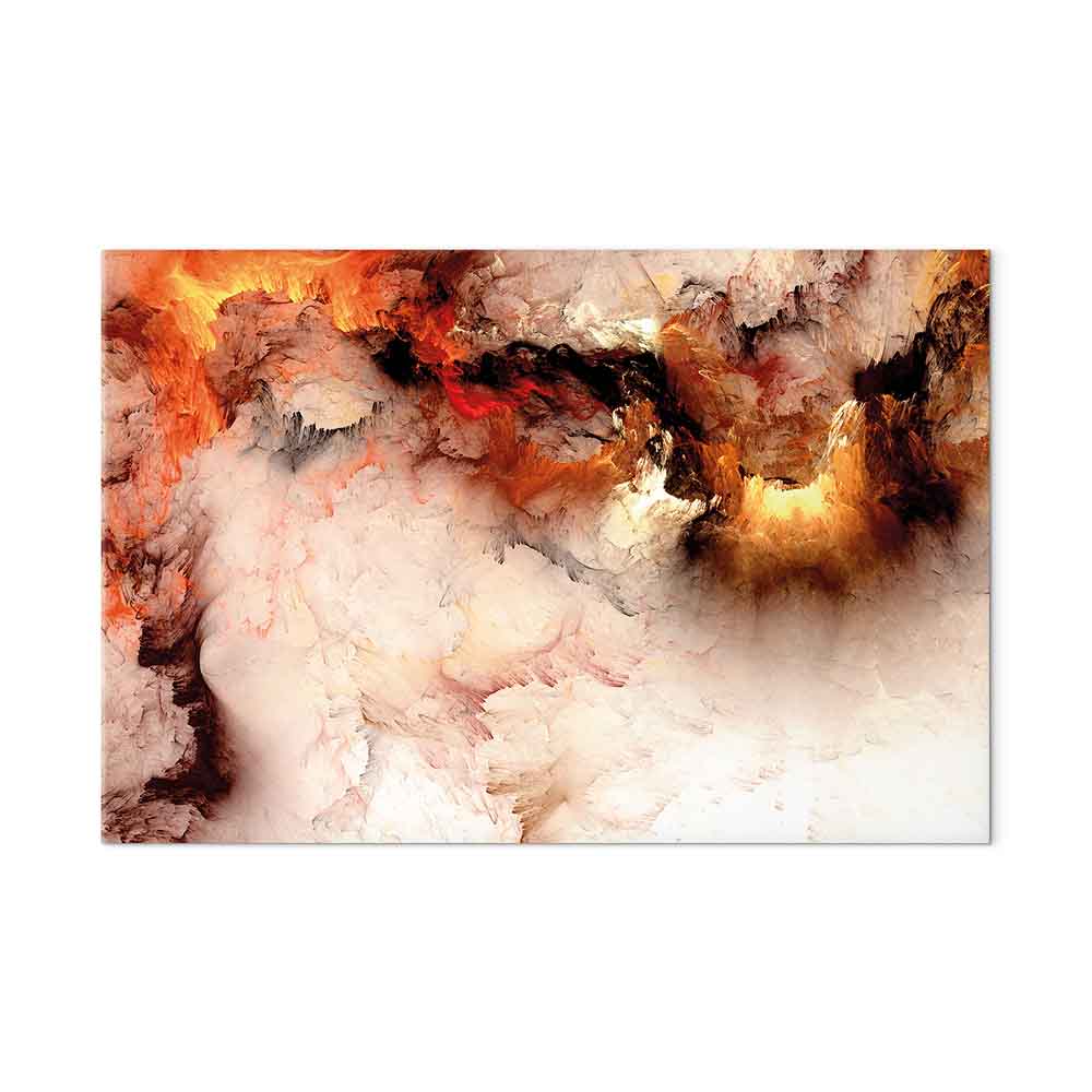 Canvas Print Fiery Abstract in Light Tones - Image 2