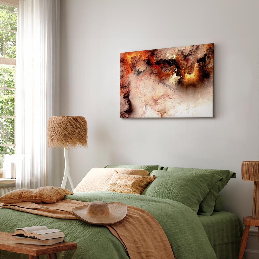 Canvas Print Fiery Abstract in Light Tones - Image 4