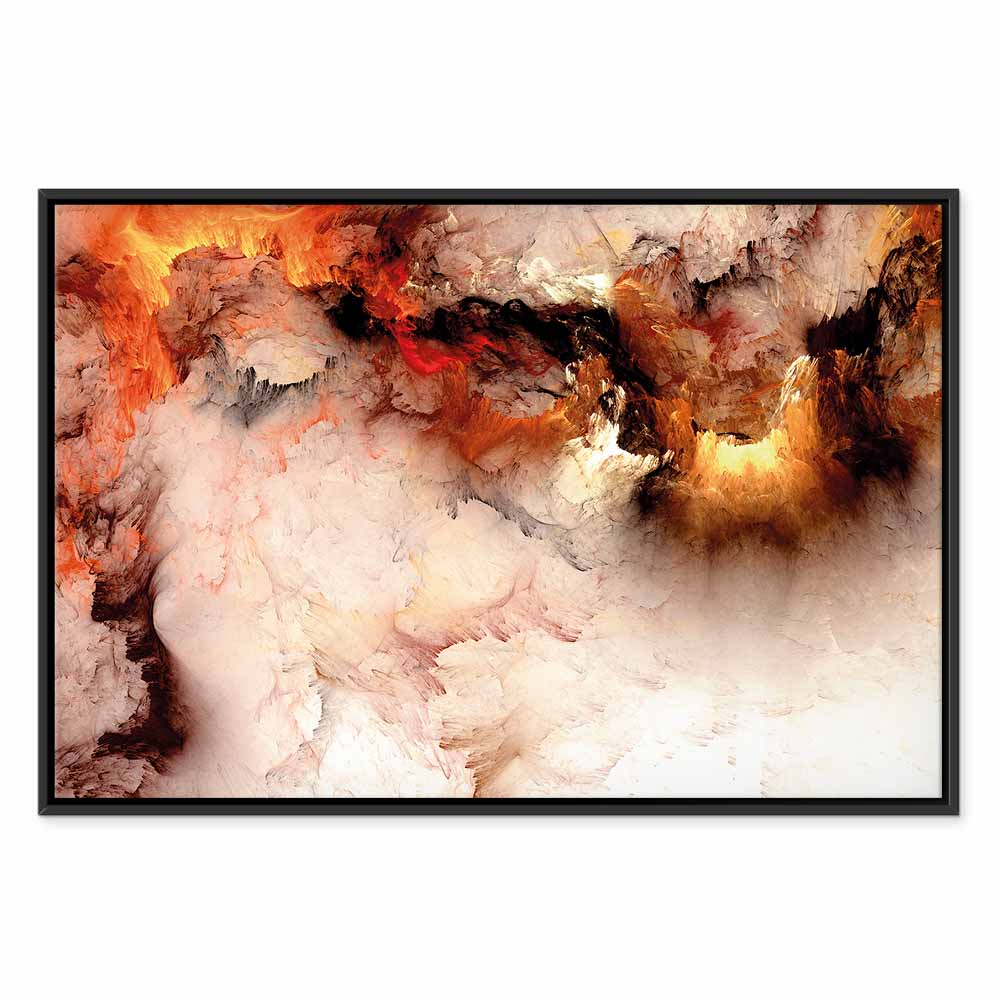 Canvas Print Fiery Abstract in Light Tones - Image 15