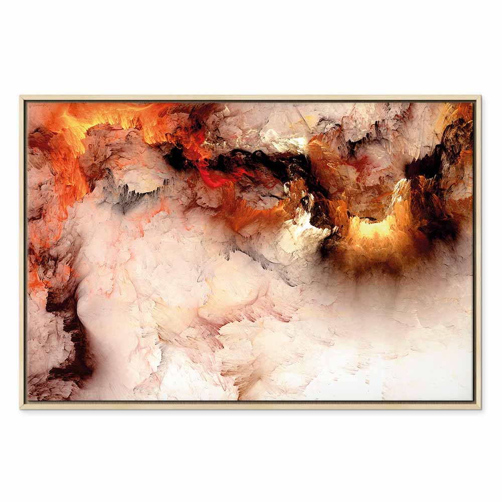 Canvas Print Fiery Abstract in Light Tones - Image 21