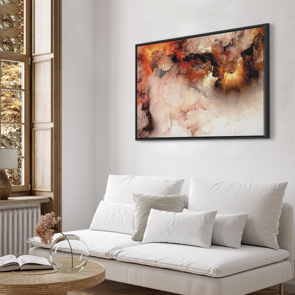 Canvas Print Fiery Abstract in Light Tones - Image 16