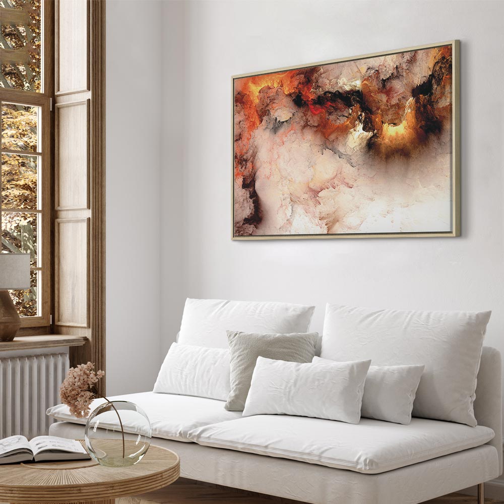 Canvas Print Fiery Abstract in Light Tones - Image 22