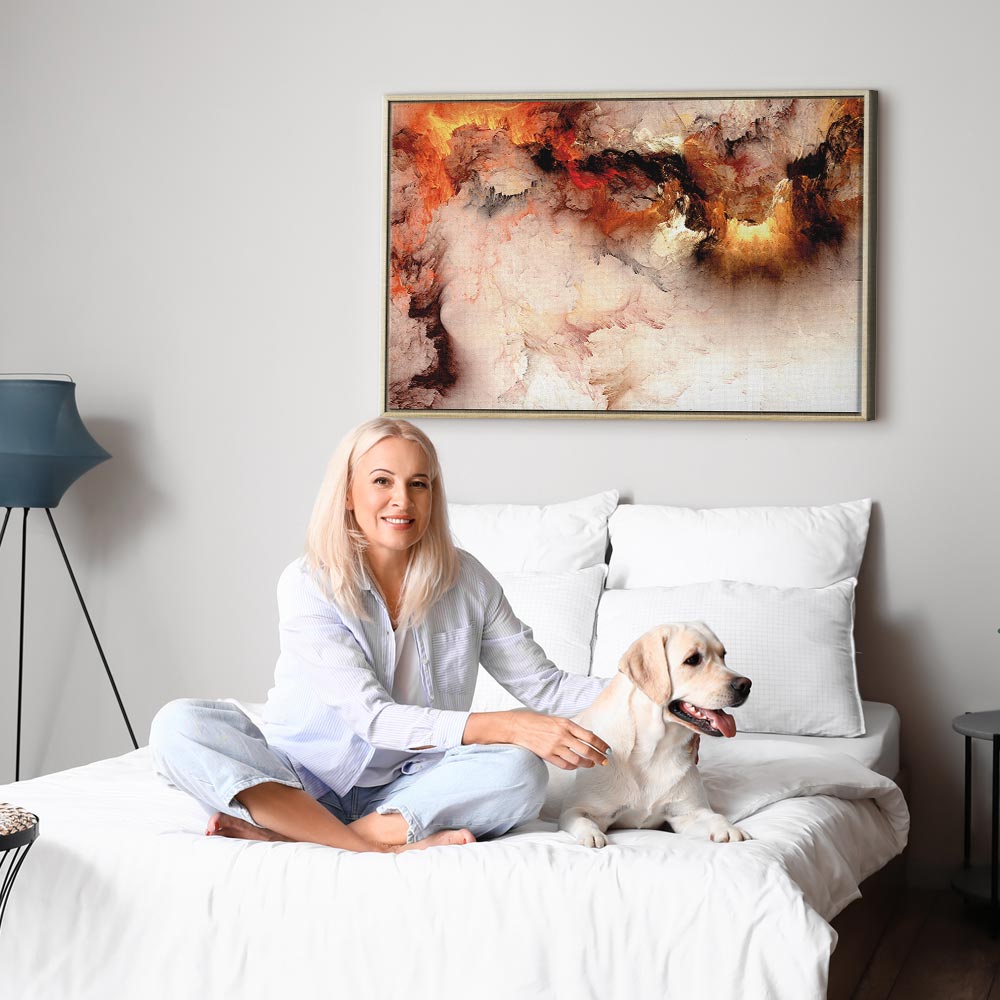 Canvas Print Fiery Abstract in Light Tones - Image 23