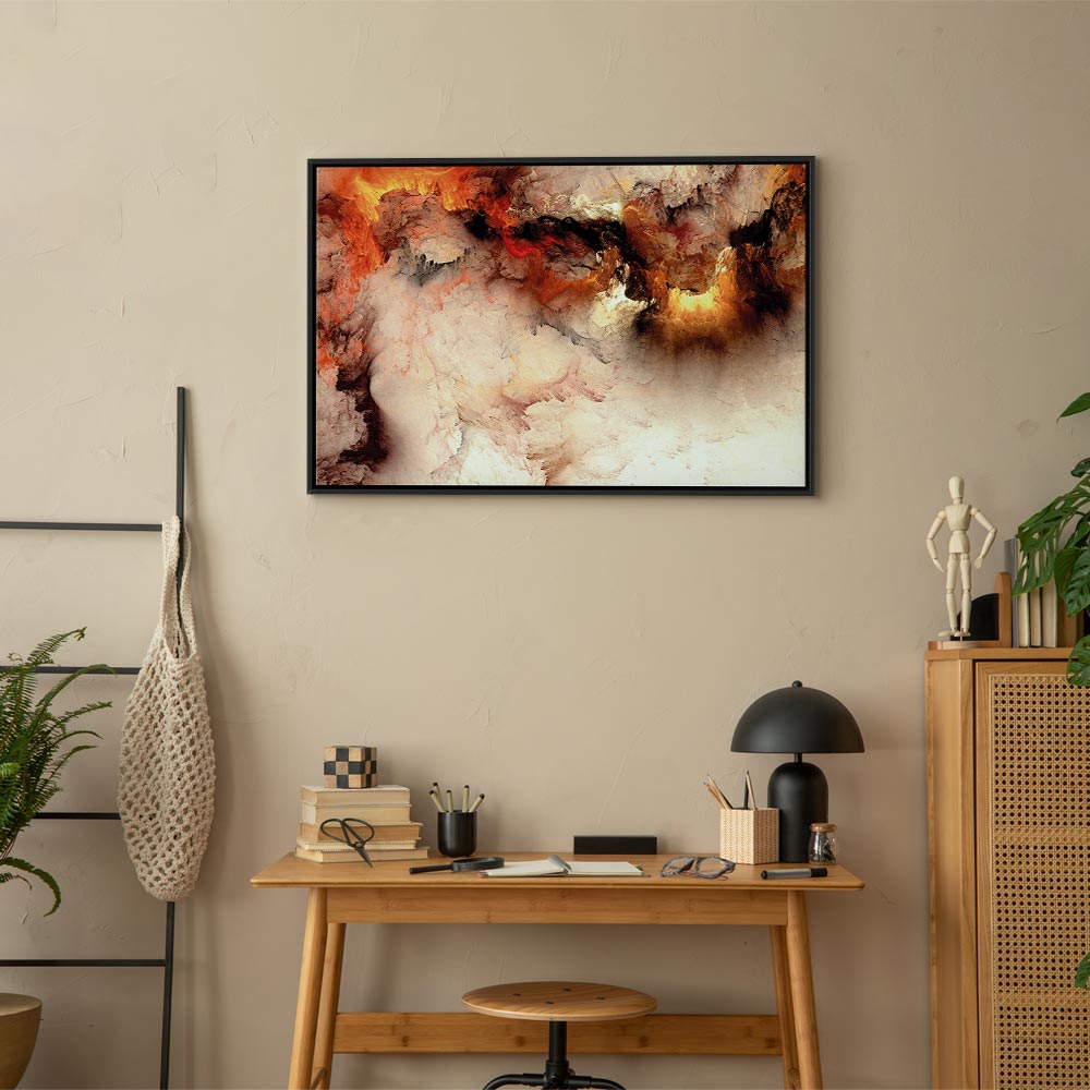 Canvas Print Fiery Abstract in Light Tones - Image 18