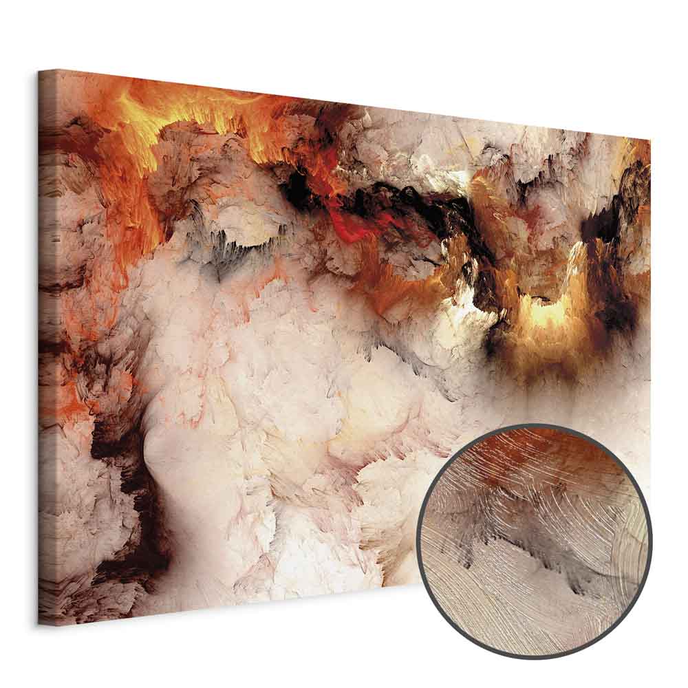 Canvas Print Fiery Abstract in Light Tones - Image 9