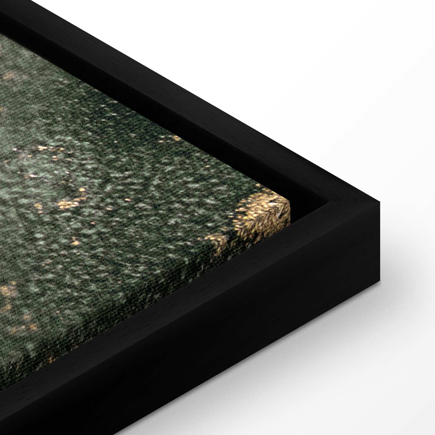 Canvas Print Green Abstract with Golden Detail - Image 15