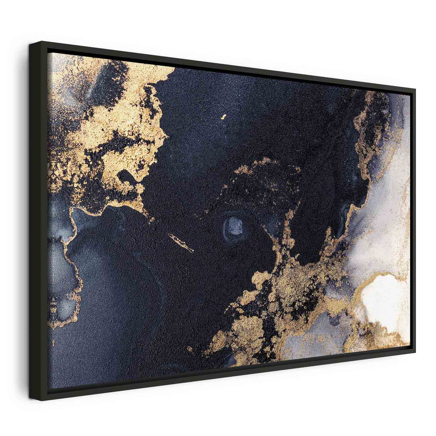 Canvas Print Navy Abstract with Gold - Image 10