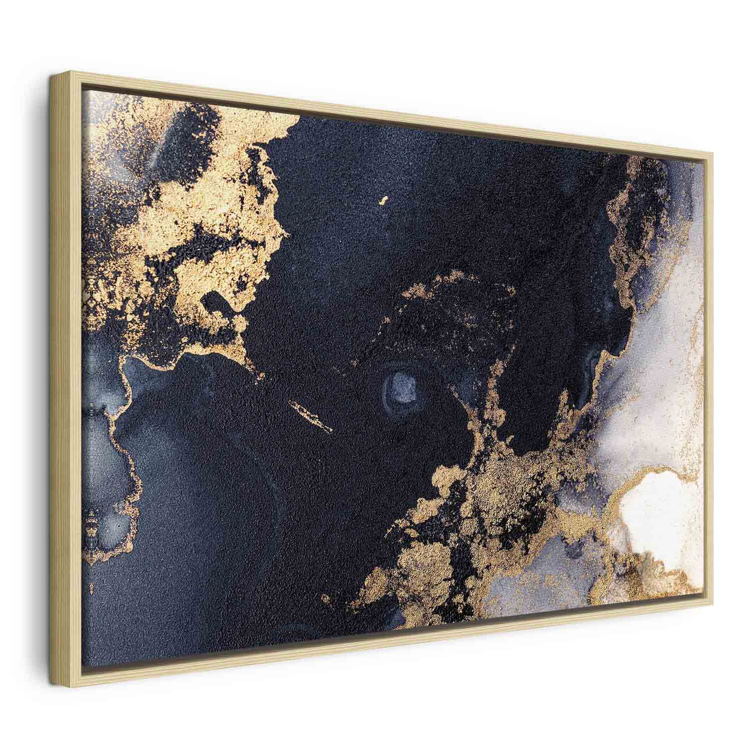 Canvas Print Navy Abstract with Gold - Image 16