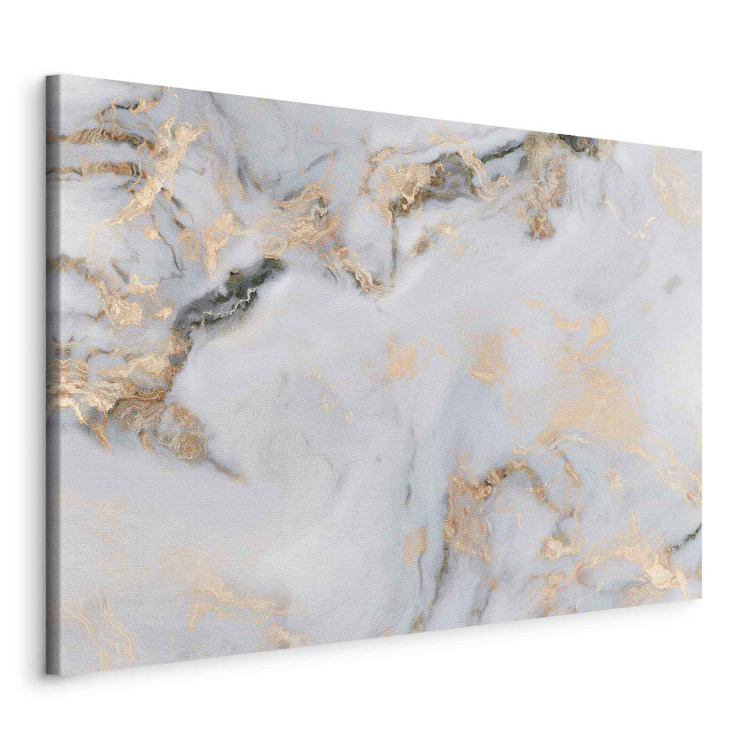 Canvas Print Light Marble with Golden Sheen - Image 7