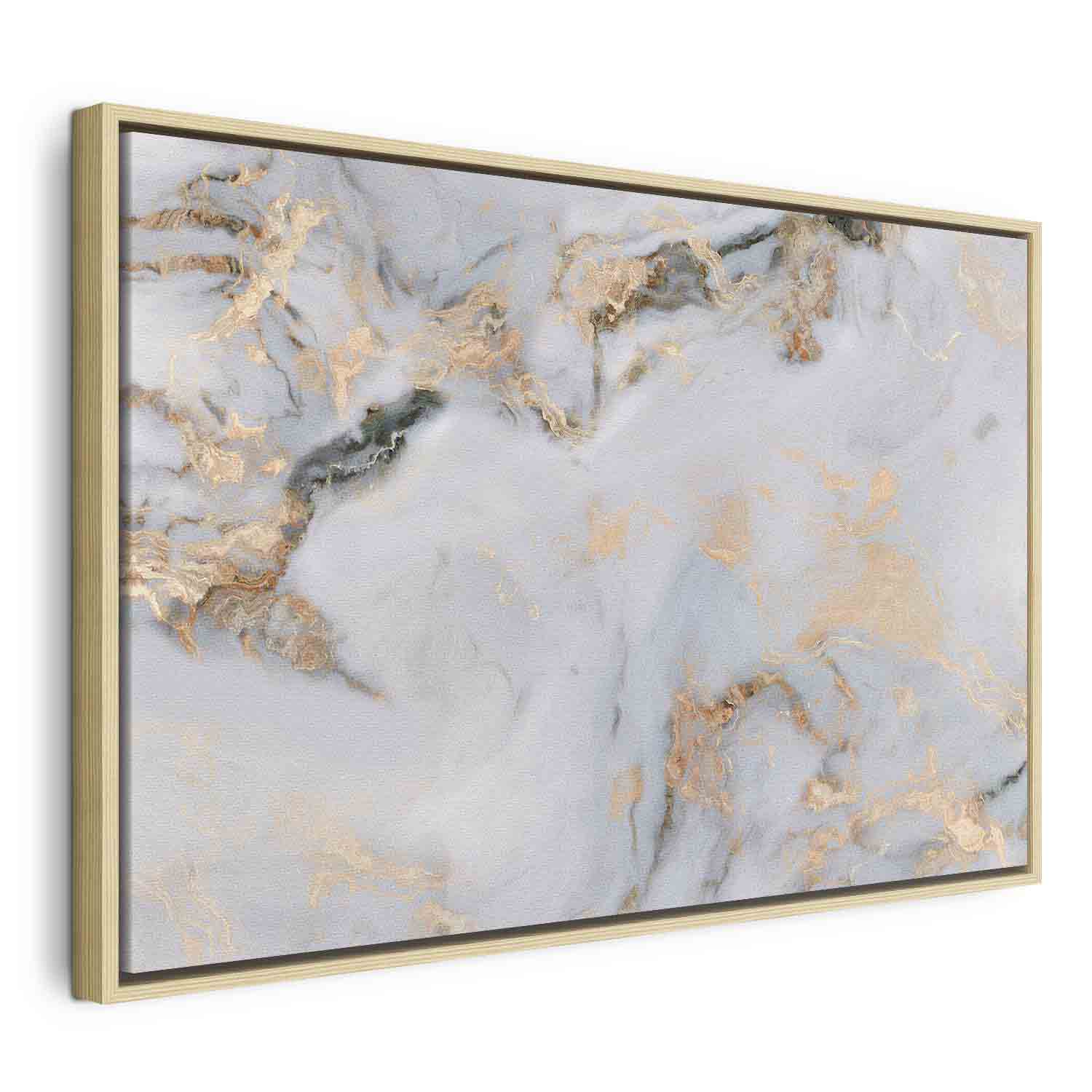 Canvas Print Light Marble with Golden Sheen - Image 16
