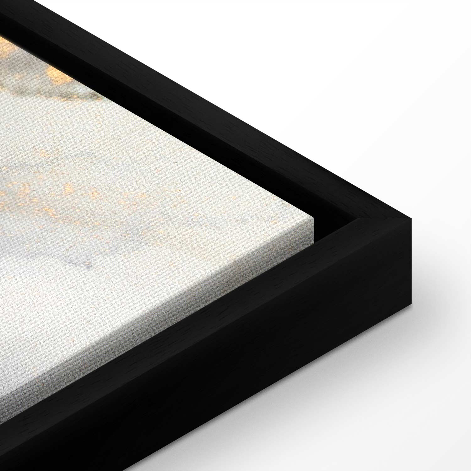 Canvas Print Black Abstract with Golden Accent - Image 15