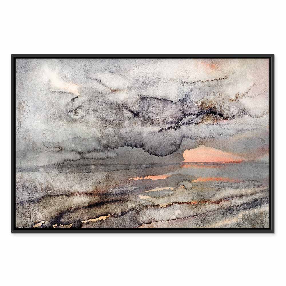 Canvas Print Calm Landscape in Watercolor Style - Image 15