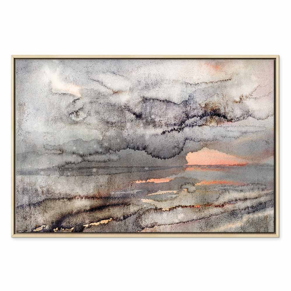 Canvas Print Calm Landscape in Watercolor Style - Image 21