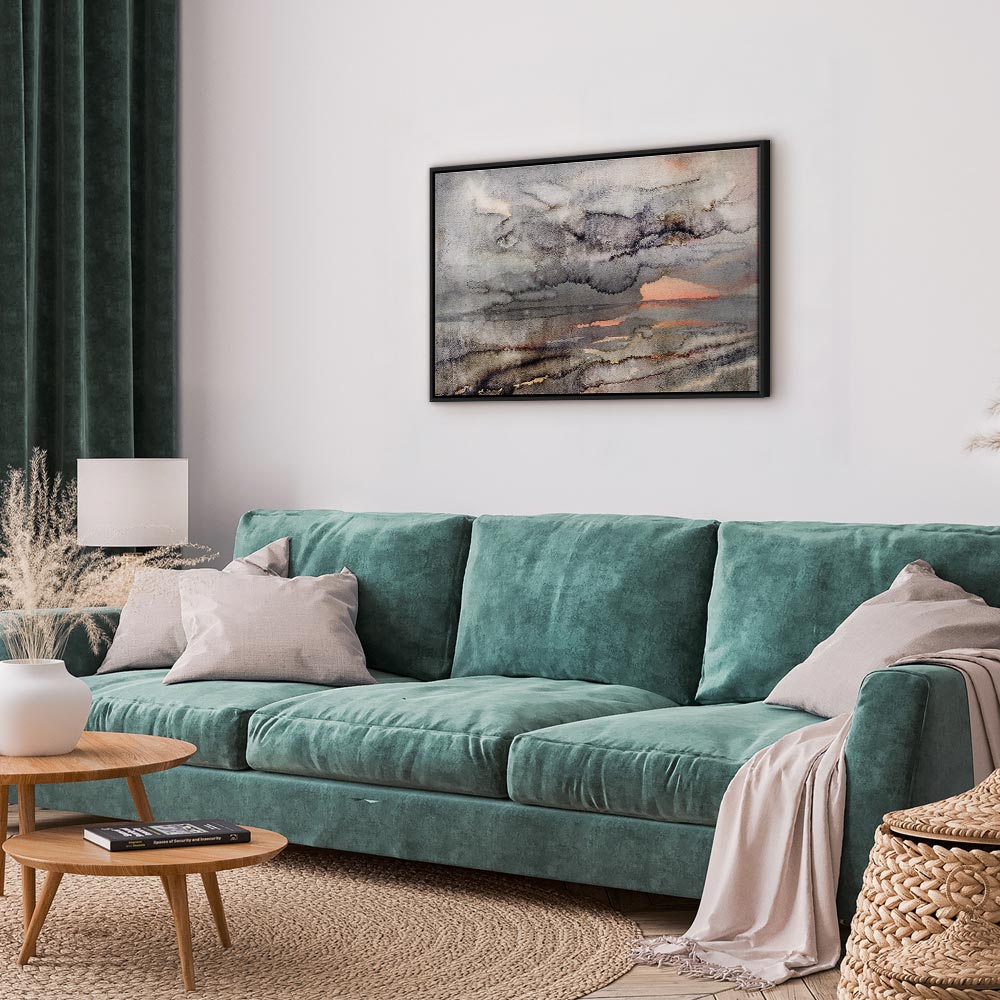 Canvas Print Calm Landscape in Watercolor Style - Image 16