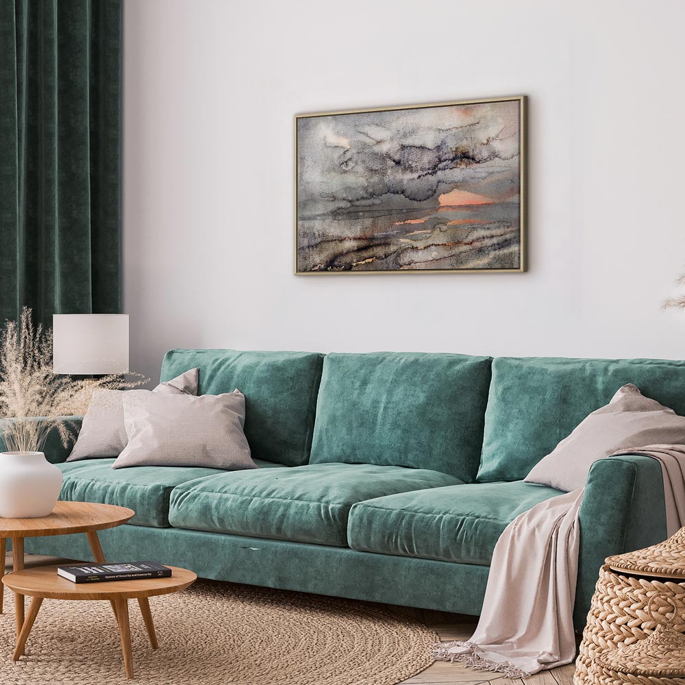 Canvas Print Calm Landscape in Watercolor Style - Image 22