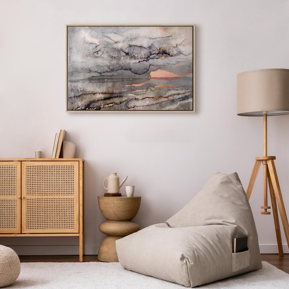 Canvas Print Calm Landscape in Watercolor Style - Image 23