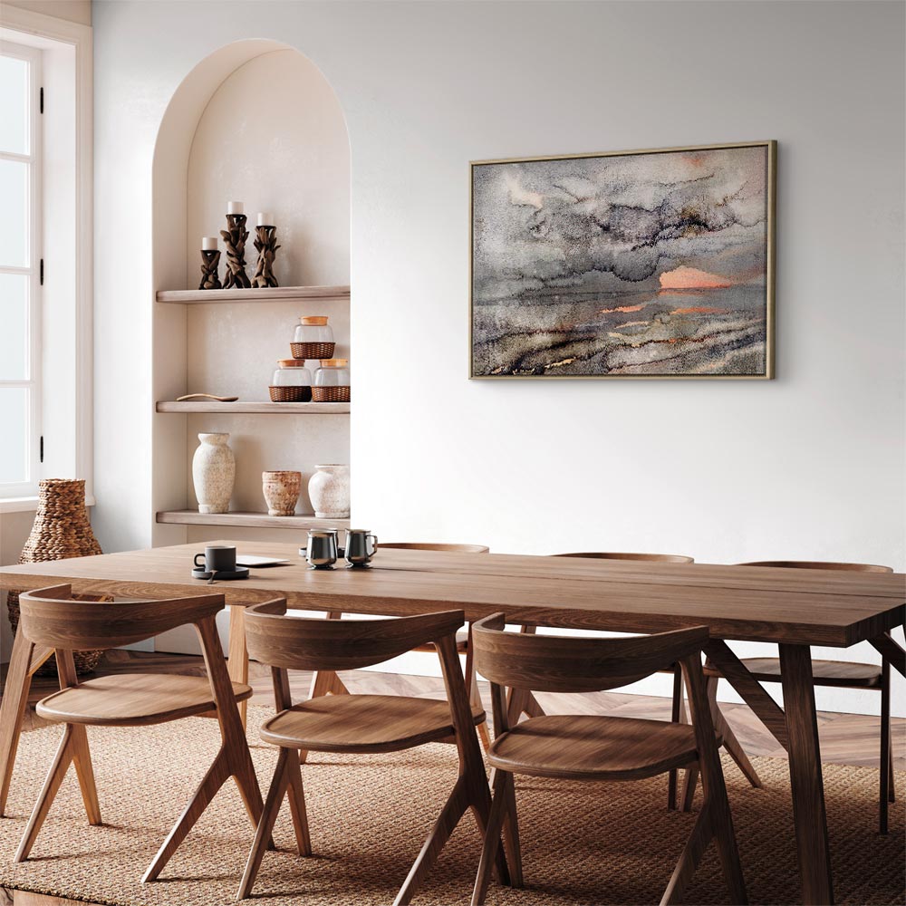 Canvas Print Calm Landscape in Watercolor Style - Image 24