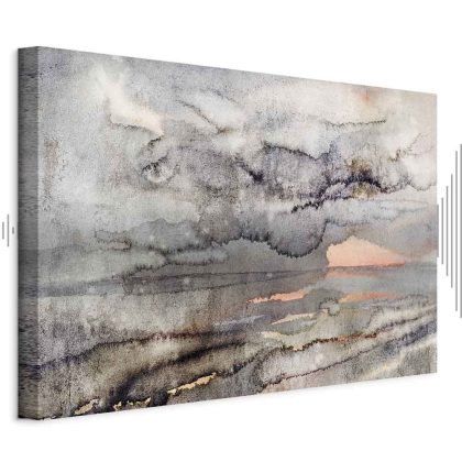 Canvas Print Calm Landscape in Watercolor Style