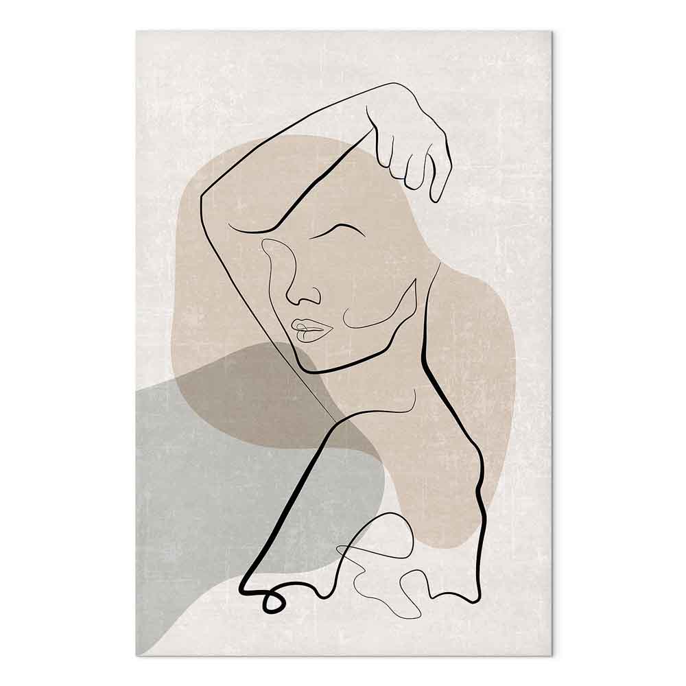 Canvas Print Minimalist Woman Line Art - Image 2