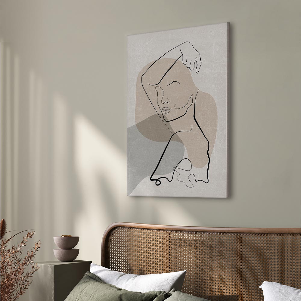 Canvas Print Minimalist Woman Line Art - Image 4