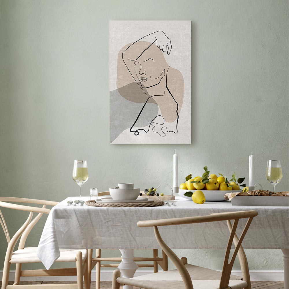 Canvas Print Minimalist Woman Line Art - Image 5